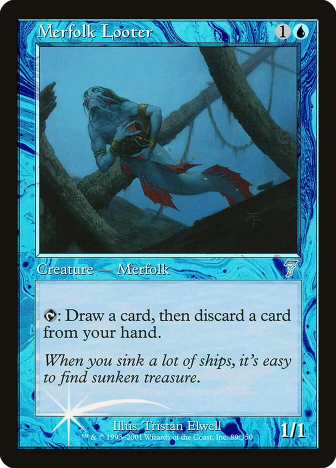 Merfolk Looter 「7ED/89★」「EN」