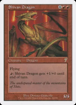 Shivan Dragon #218 · Magic: The Gathering