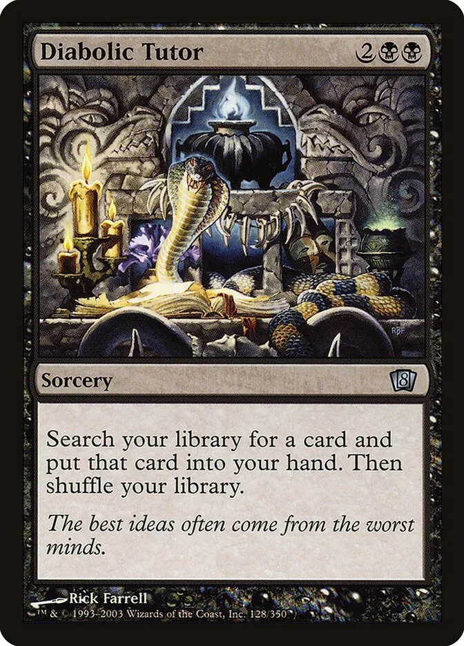 Diabolic Tutor 「8ED/128★」「EN」