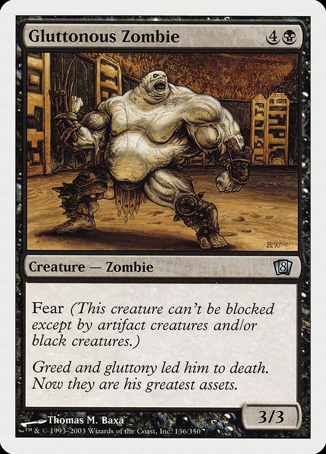 Gluttonous Zombie 「8ED/136」「EN」
