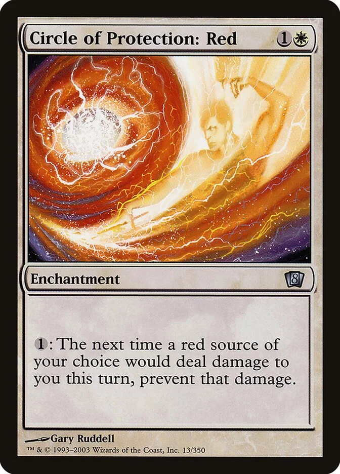 Circle of Protection: Red 「8ED/13★」「EN」