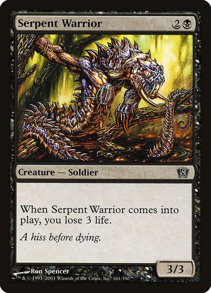Serpent Warrior 「8ED/161★」「EN」