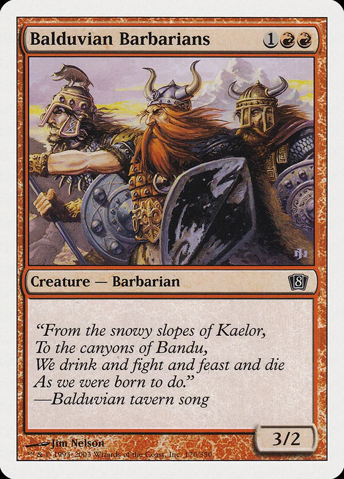 Balduvian Barbarians 「8ED/176」「EN」