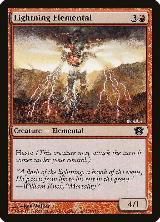 Lightning Elemental 「8ED/201★」「EN」