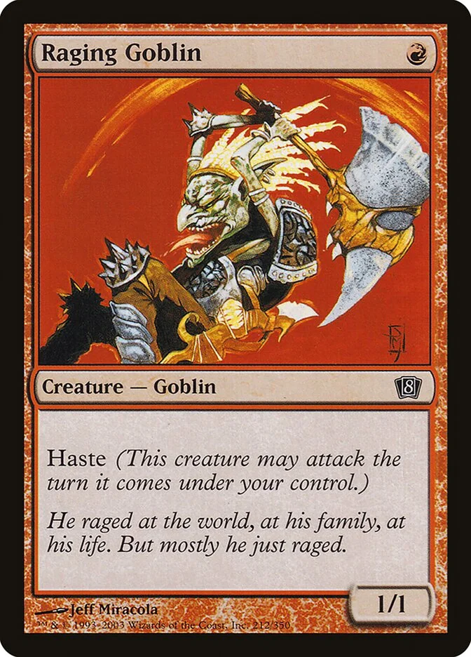 Raging Goblin 「8ED/212★」「EN」