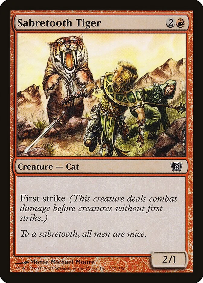 Sabretooth Tiger 「8ED/217★」「EN」