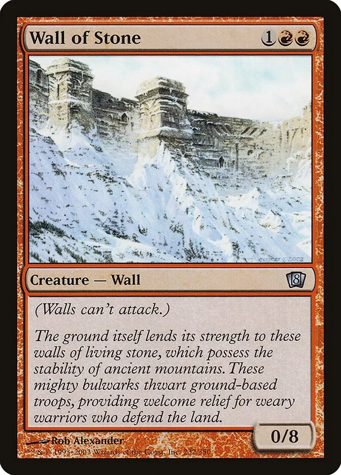 Wall of Stone 「8ED/232★」「EN」