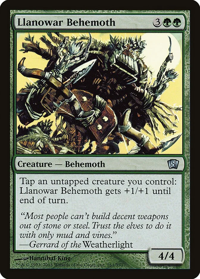 Llanowar Behemoth 「8ED/261★」「EN」