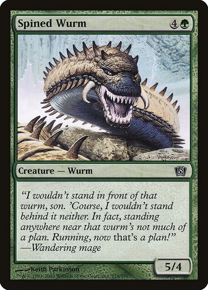 Spined Wurm 「8ED/279★」「EN」