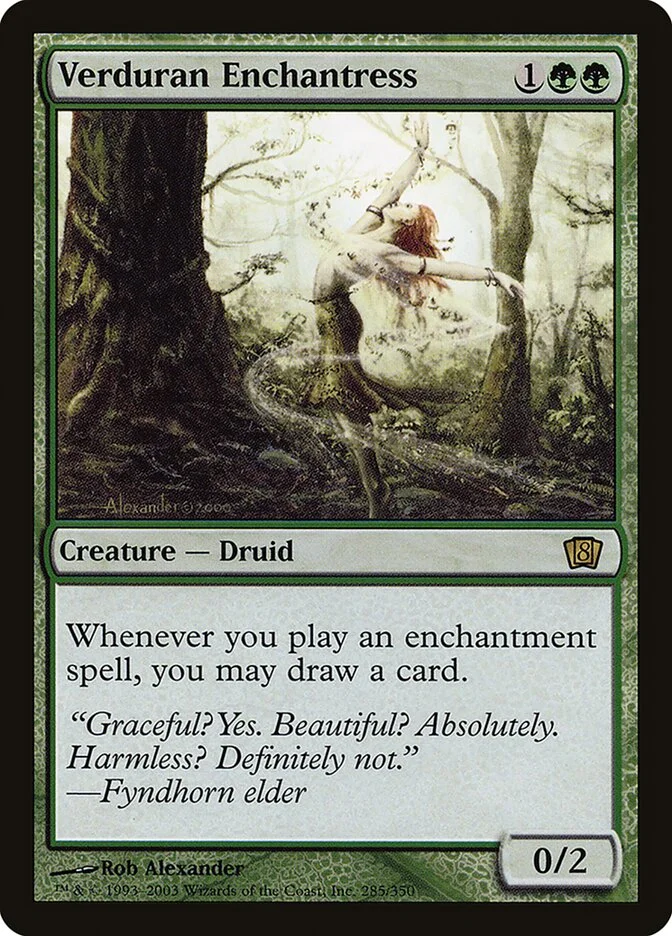 Verduran Enchantress 「8ED/285★」「EN」