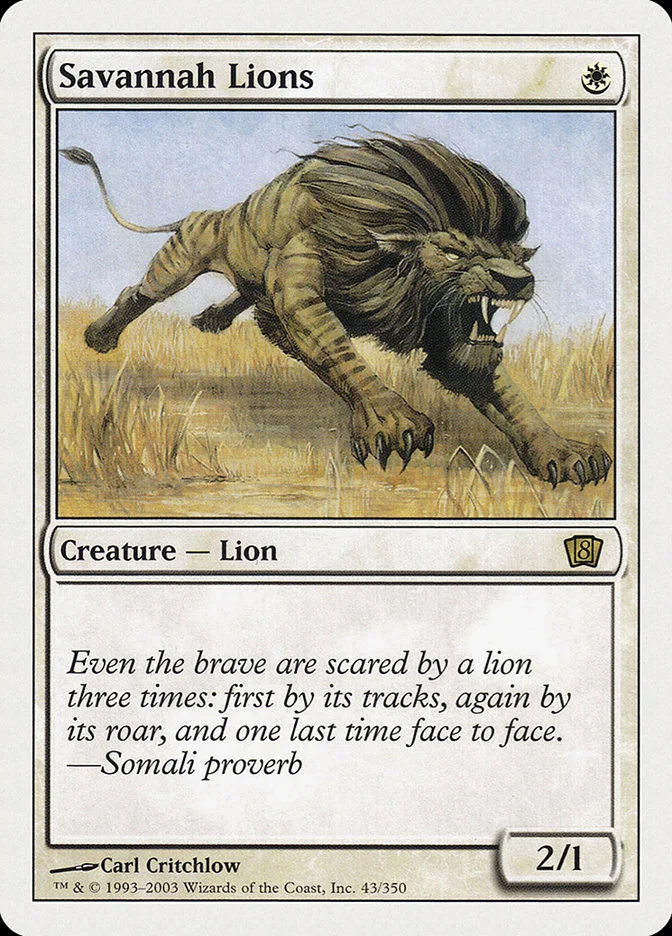 Savannah Lions 「8ED/43」「EN」