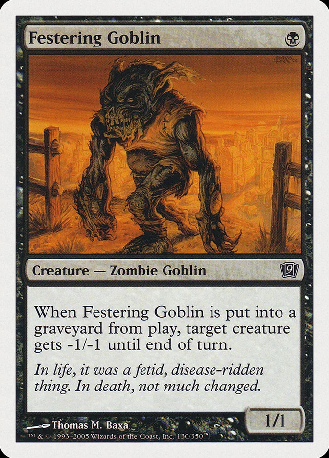 Festering Goblin 「9ED/130」「EN」