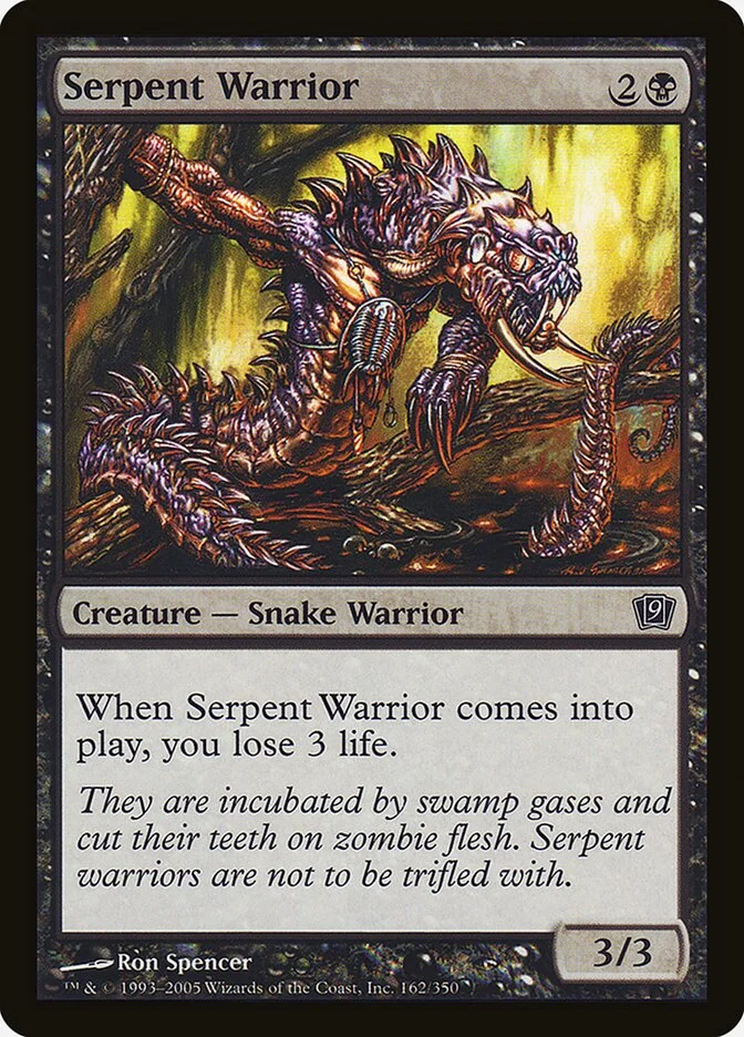 Serpent Warrior 「9ED/162★」「EN」