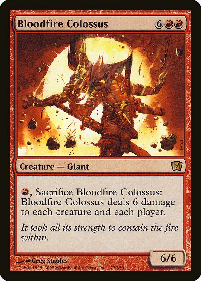 Bloodfire Colossus 「9ED/177★」「EN」
