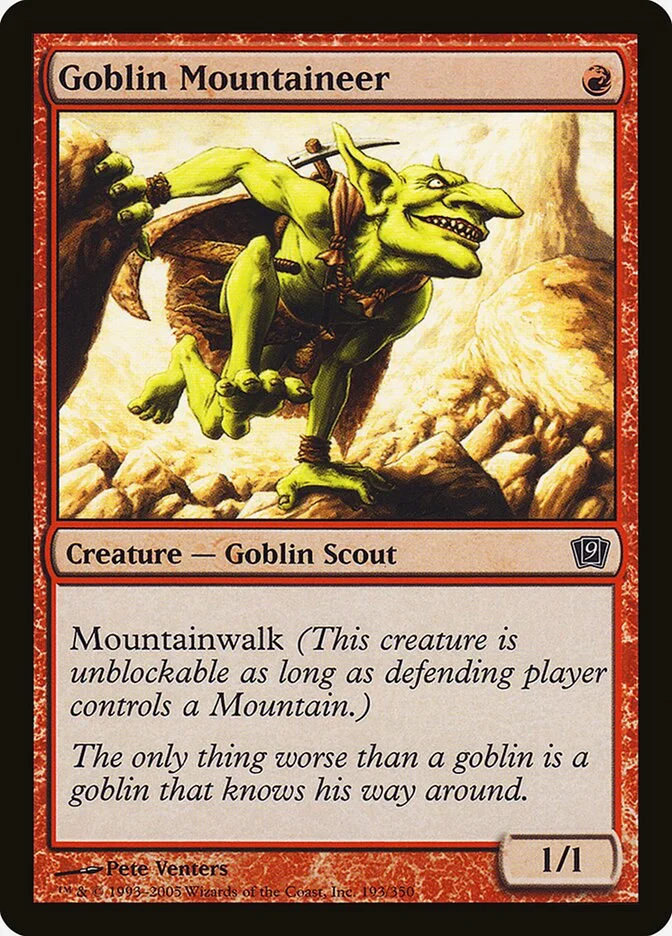 Goblin Mountaineer 「9ED/193★」「EN」