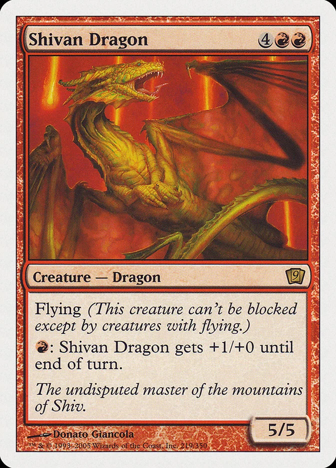 Shivan Dragon 「9ED/219」「EN」