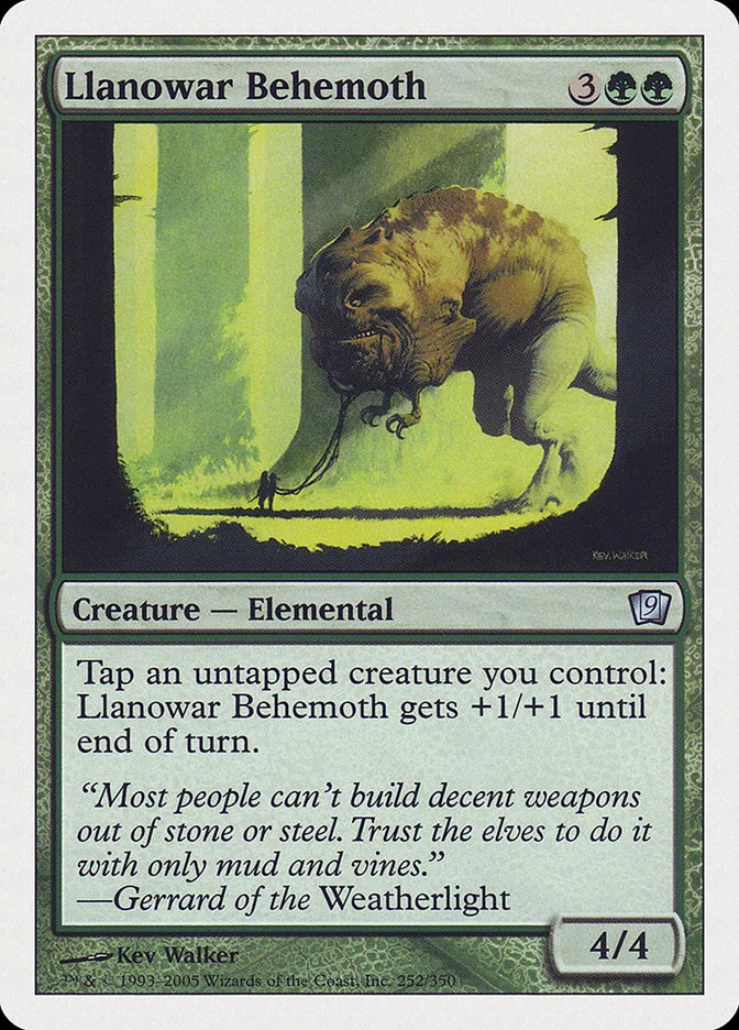 Llanowar Behemoth 「9ED/252」「EN」