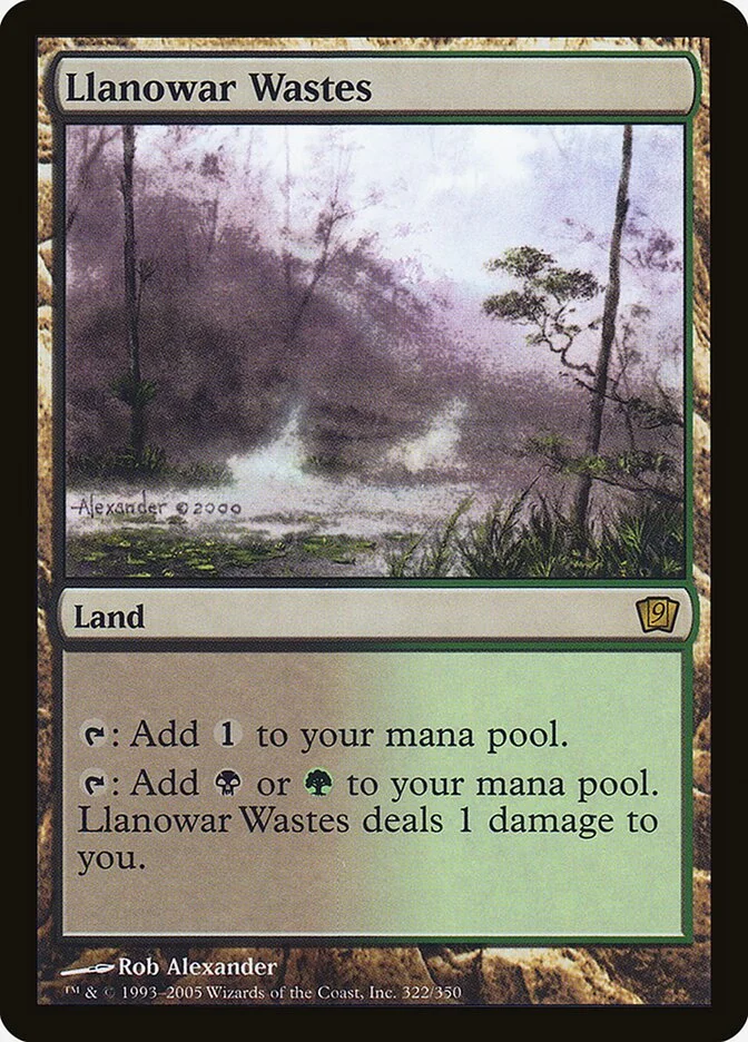 Llanowar Wastes 「9ED/322★」「EN」