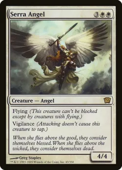 Serra Angel #43★ · Magic: The Gathering