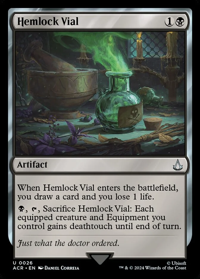 Hemlock Vial 「ACR/26」「EN」