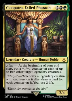 Cleopatra, Exiled Pharaoh #52 · Magic: The Gathering
