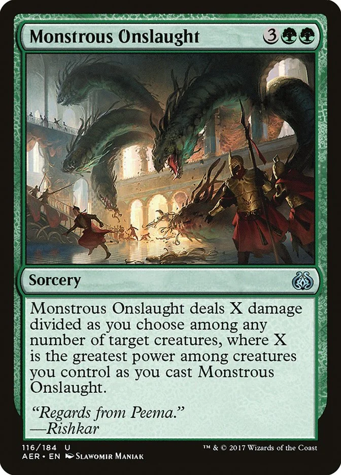 Monstrous Onslaught 「AER/116」「EN」