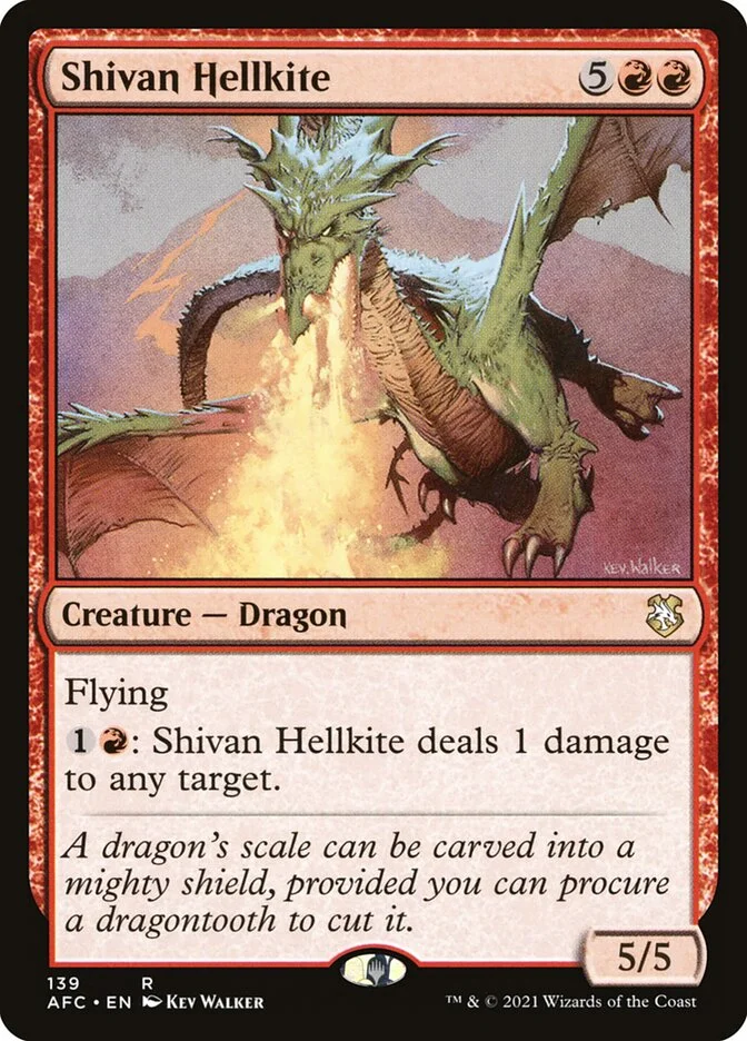 Shivan Hellkite 「AFC/139」「EN」
