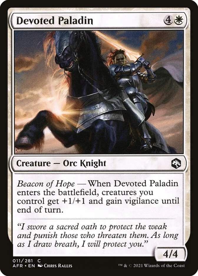 Devoted Paladin 「AFR/11」「EN」