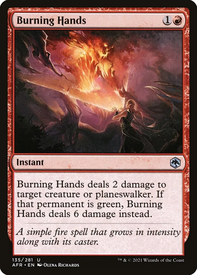 Burning Hands 「AFR/135」「EN」