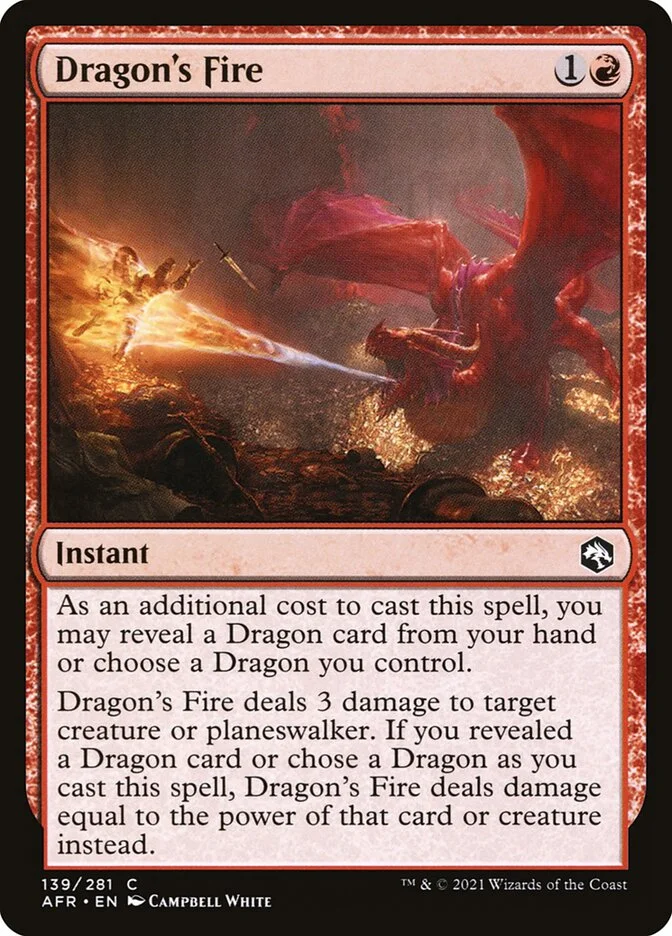 Dragon's Fire 「AFR/139」「EN」