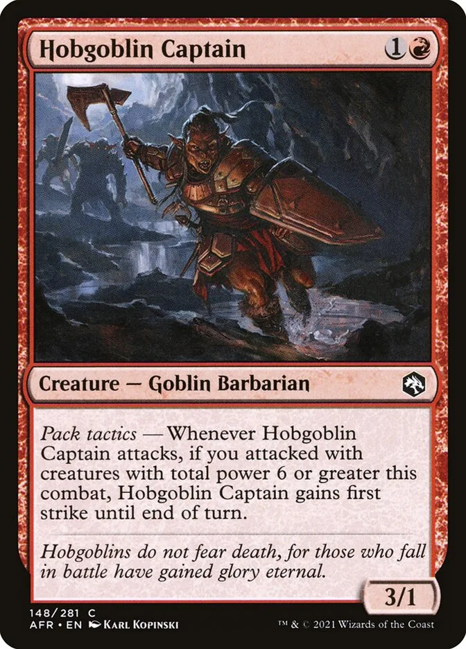 Hobgoblin Captain 「AFR/148」「EN」