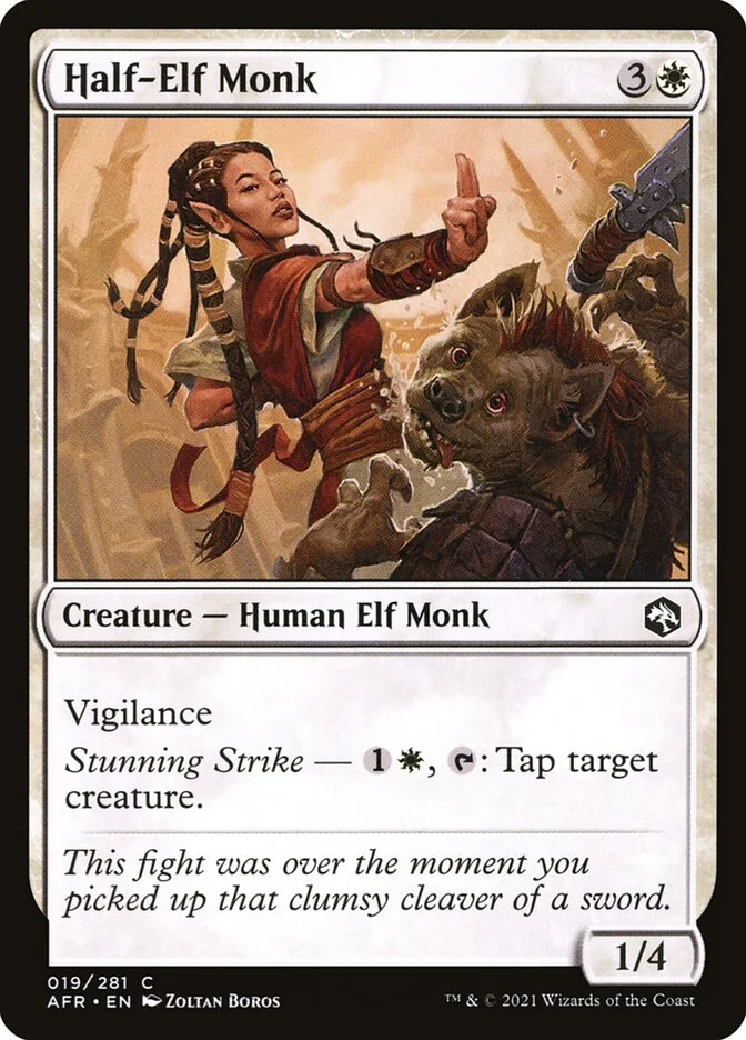 Half-Elf Monk 「AFR/19」「EN」