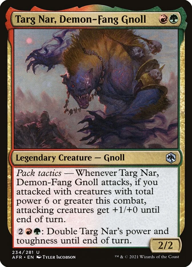 Targ Nar, Demon-Fang Gnoll 「AFR/234」「EN」