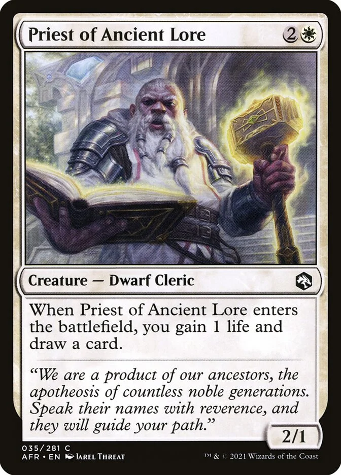 Priest of Ancient Lore 「AFR/35」「EN」