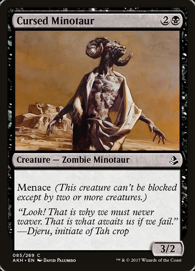 Cursed Minotaur 「AKH/85」「EN」