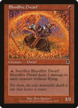 Bloodfire Dwarf #56 · Magic: The Gathering