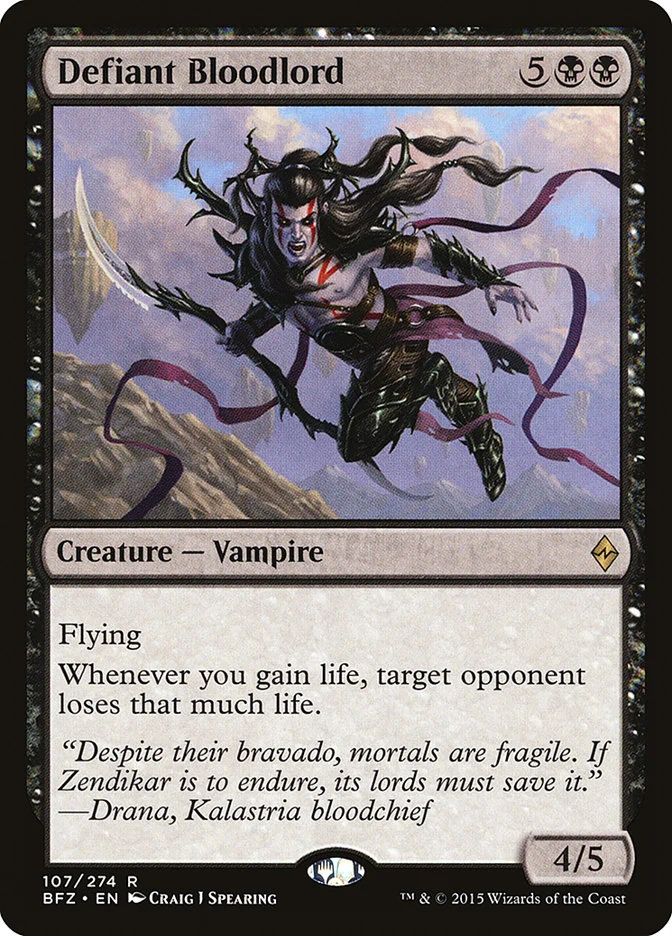 Defiant Bloodlord 「BFZ/107」「EN」