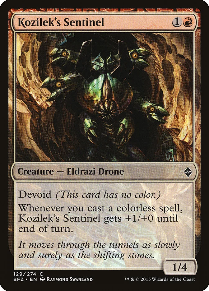 Kozilek's Sentinel 「BFZ/129」「EN」