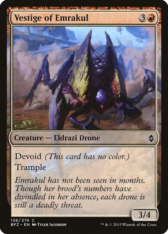 Vestige of Emrakul 「BFZ/136」「EN」