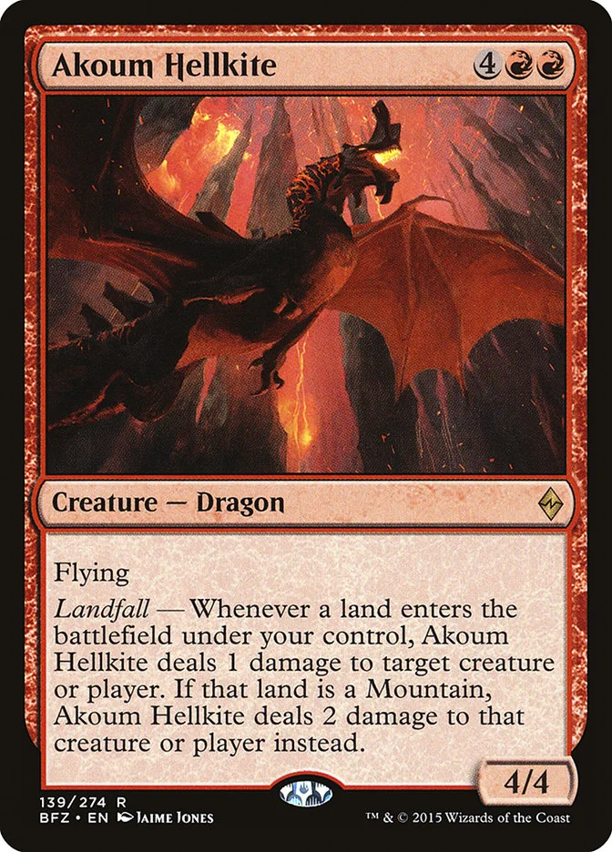 Akoum Hellkite 「BFZ/139」「EN」