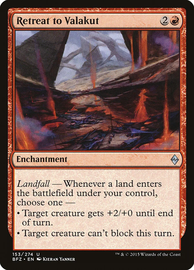 Retreat to Valakut 「BFZ/153」「EN」