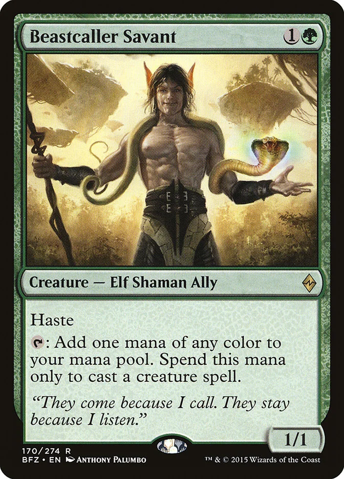 Beastcaller Savant 「BFZ/170」「EN」