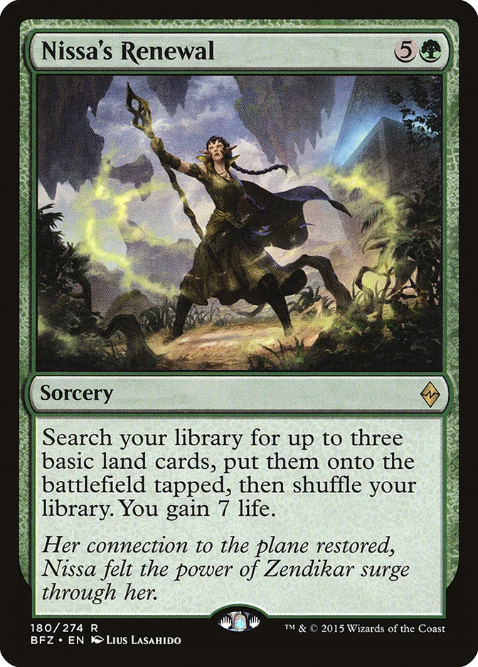 Nissa's Renewal 「BFZ/180」「EN」