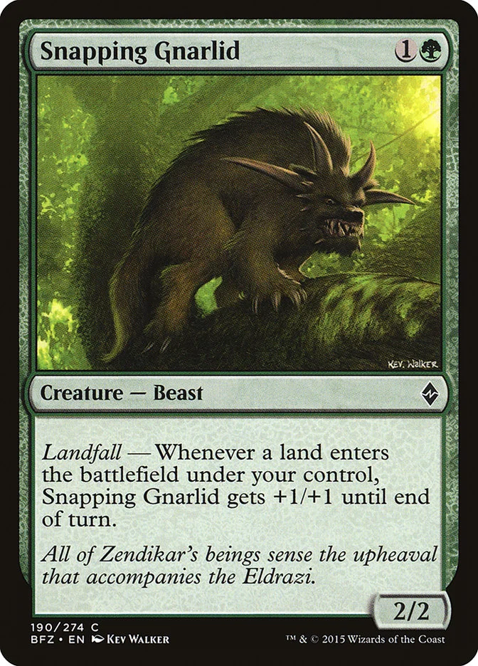Snapping Gnarlid 「BFZ/190」「EN」