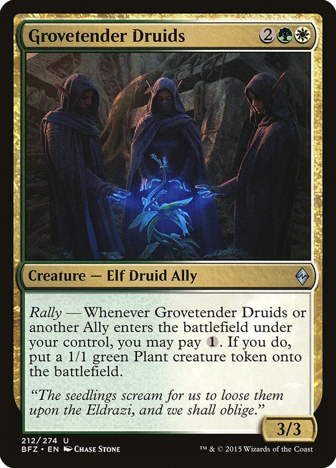 Grovetender Druids 「BFZ/212」「EN」