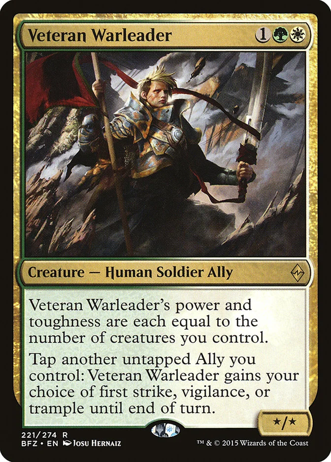 Veteran Warleader 「BFZ/221」「EN」