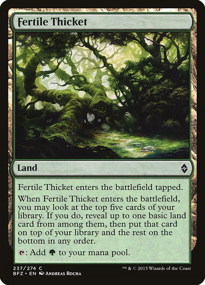 Fertile Thicket 「BFZ/237」「EN」