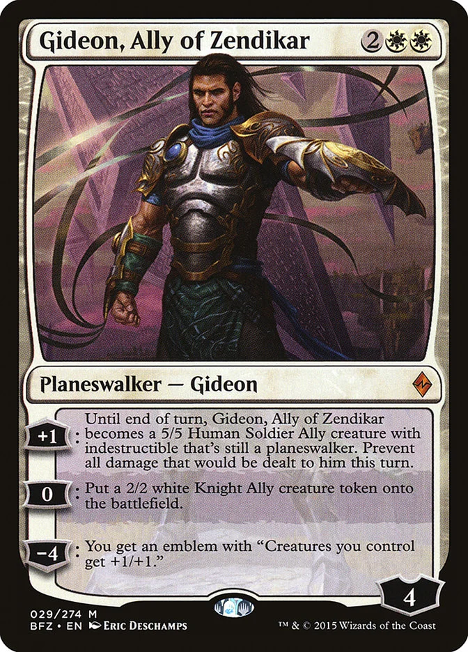 Gideon, Ally of Zendikar 「BFZ/29」「EN」
