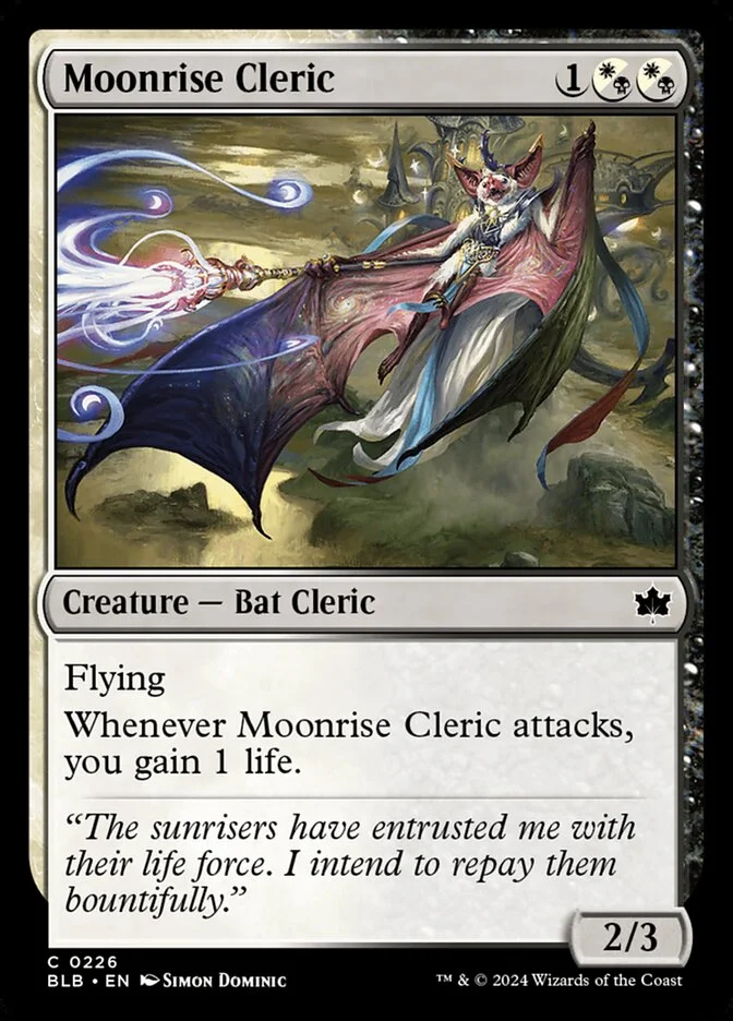 Moonrise Cleric 「BLB/226」「EN」