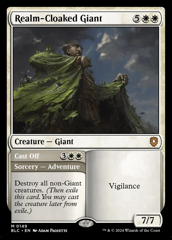 Realm-Cloaked Giant // Cast Off 「BLC/149」「EN」